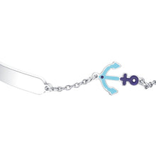 Carica l'immagine nel visualizzatore di Gallery, Collana bimbo in acciaio con smalto rosa Luca Barra JB121
