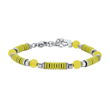 Carica l&#39;immagine nel visualizzatore di Gallery, Bracciale bambina in acciaio con pietre Luca Barra JB144
