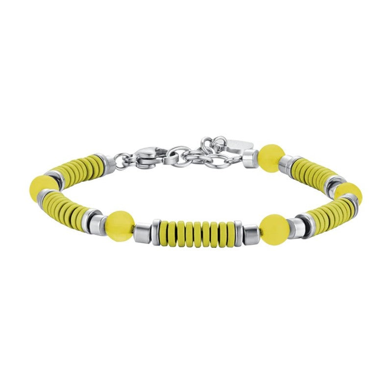 Bracciale bambina in acciaio con pietre Luca Barra JB144