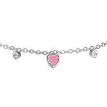 Load image into Gallery viewer, Bracciale bambina in acciaio con cuore Luca Barra JB206
