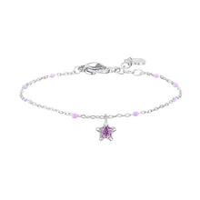Cargar imagen en el visor de la galería, Bracciale bambina in acciaio con stella e zircone Luca Barra JB253
