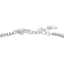 Carica l'immagine nel visualizzatore di Gallery, Bracciale bambino in acciaio con timone e turchesi Luca Barra JB257
