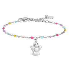 Carica l'immagine nel visualizzatore di Gallery, Bracciale bambina in acciaio con Angelo Luca Barra JB268
