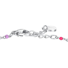 Carica l'immagine nel visualizzatore di Gallery, Bracciale bambina in acciaio con piastra e cuore Luca Barra JB269
