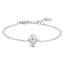 Carica l'immagine nel visualizzatore di Gallery, Bracciale bambina in acciaio Angelo con zircone Luca Barra JB275
