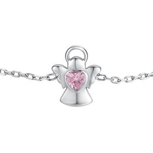 Load image into Gallery viewer, Bracciale bambina in acciaio Angelo con zircone Luca Barra JB276

