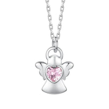 Carica l'immagine nel visualizzatore di Gallery, Collana bambina in acciaio Angelo con zircone Luca Barra JC178
