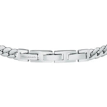 Cargar imagen en el visor de la galería, Bracciale da uomo in acciaio e targhetta Maserati Iconic JM222AVD06

