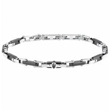 Load image into Gallery viewer, Bracciale da uomo in acciaio e ceramica Maserati JM226ATZ75
