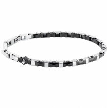 Carica l'immagine nel visualizzatore di Gallery, Bracciale da uomo in acciaio e ceramica Maserati JM226ATZ83
