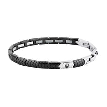 Carica l'immagine nel visualizzatore di Gallery, Bracciale da uomo in acciaio e ceramica Maserati JM226ATZ86
