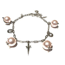 Load image into Gallery viewer, Women&#39;s silver bracelet with pink pearls Cesare Paciotti JPBR0468B
