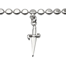 Cargar imagen en el visor de la galería, Pulsera de hombre Cesare Paciotti de plata con colgante espada JPBR0633B
