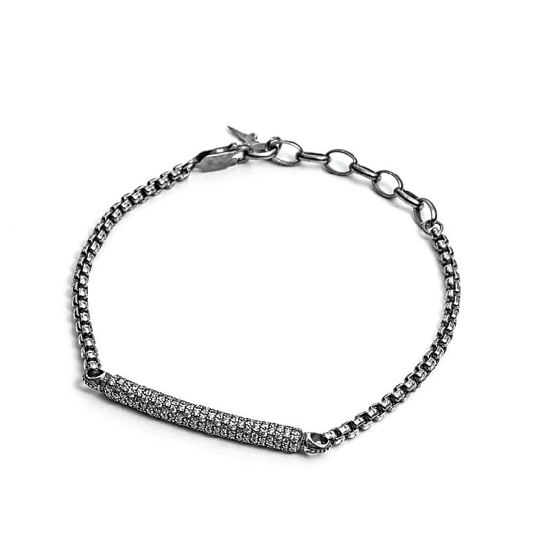 Pulsera de hombre Cesare Paciotti White Feeling plata JPBR1439V