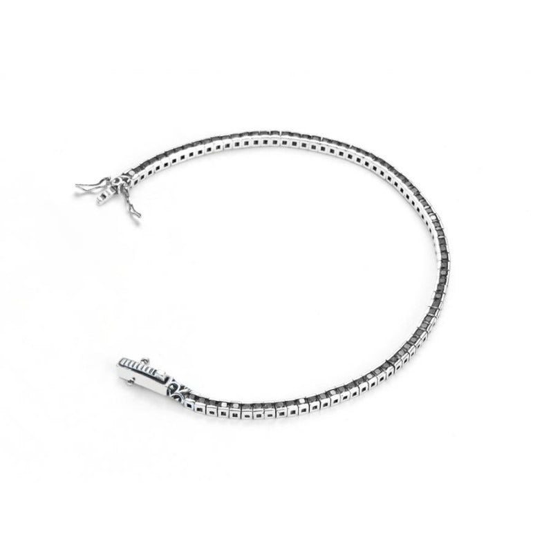 Pulsera de hombre Cesare Paciotti de plata con circonitas JPBR2311B