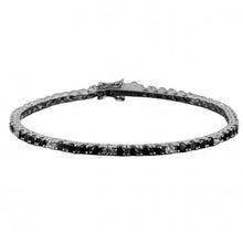 Carica l'immagine nel visualizzatore di Gallery, Bracciale tennis da uomo in argento Cesare Paciotti JPBR2476B
