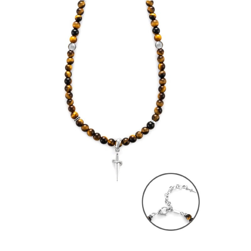 Collana da uomo rosario in argento Cesare Paciotti JPCL2422B