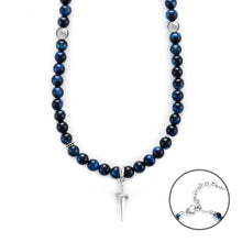 Load image into Gallery viewer, Cesare Paciotii silver rosary men&#39;s necklace JPCL2424B
