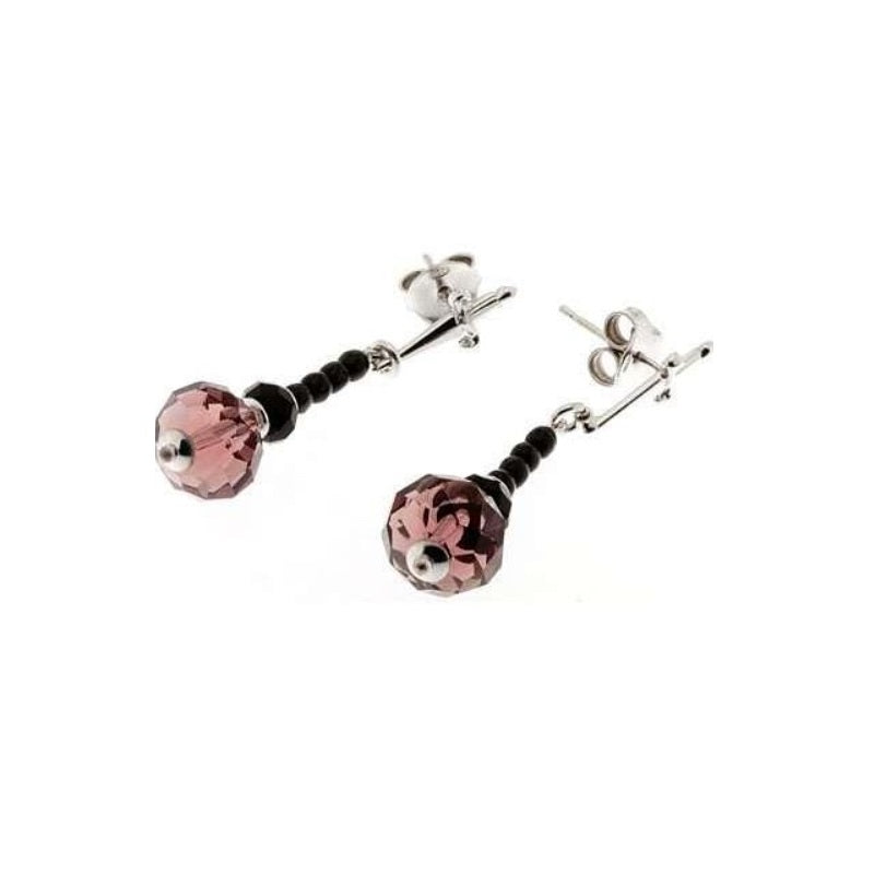 Cesare Paciotti silver women's pendant earrings JPOR0759B