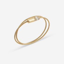 Carica l&#39;immagine nel visualizzatore di Gallery, Bracciale da donna in acciaio dorato e cristalli Guess JUBB05 395JW YG
