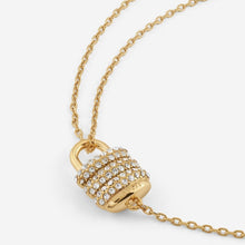 Carica l&#39;immagine nel visualizzatore di Gallery, Bracciale da donna in acciaio dorato e cristalli Guess JUBB05 418JW YG
