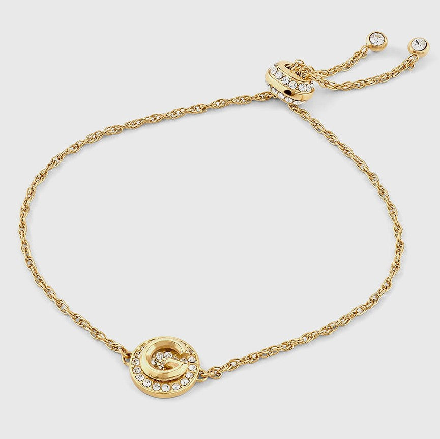 Bracciale da donna in acciaio dorato e cristalli Guess JUBB05 447JW YG