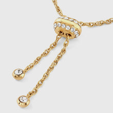 Carica l&#39;immagine nel visualizzatore di Gallery, Bracciale da donna in acciaio dorato e cristalli Guess JUBB05 447JW YG
