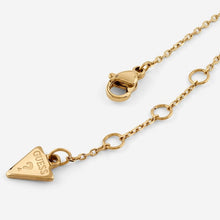 Carica l&#39;immagine nel visualizzatore di Gallery, Bracciale da donna in acciaio dorato e cristalli Guess JUBB05 503JW YG
