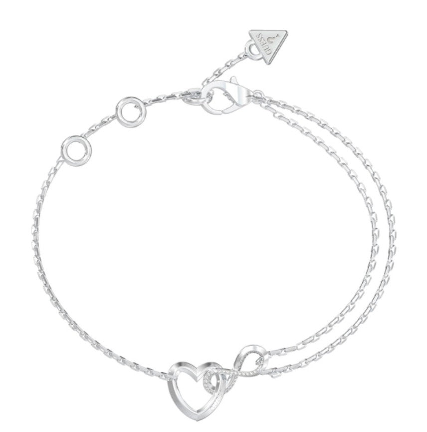 Bracciale da donna in acciaio e cristalli Guess JUBB05 531JW RH