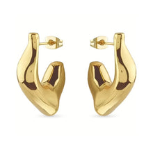 Carica l&#39;immagine nel visualizzatore di Gallery, Orecchini da donna in acciaio dorato Guess JUBE05 340JW YG
