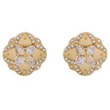 Carica l&#39;immagine nel visualizzatore di Gallery, Orecchini da donna in acciaio dorato e cristalli Guess JUBE05 504JW YG
