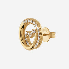 Carica l&#39;immagine nel visualizzatore di Gallery, Orecchini da donna in acciaio dorato e cristalli Guess JUBE05 528JW YG
