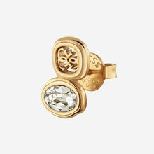 Carica l&#39;immagine nel visualizzatore di Gallery, Orecchini da donna in acciaio dorato e cristalli Guess JUBE05 572JW YG
