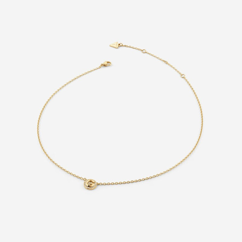 Collana da donna in acciaio dorato Guess JUBN05 446JW YG