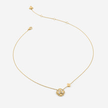 Carica l&#39;immagine nel visualizzatore di Gallery, Collana da donna in acciaio dorato e cristalli Guess JUBN05 502JW YG
