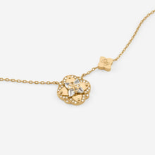 Carica l&#39;immagine nel visualizzatore di Gallery, Collana da donna in acciaio dorato e cristalli Guess JUBN05 502JW YG
