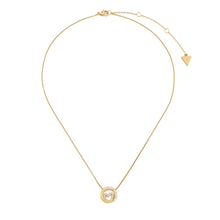 Carica l&#39;immagine nel visualizzatore di Gallery, Collana da donna in acciaio dorato e cristalli Guess JUBN05 523JW YG
