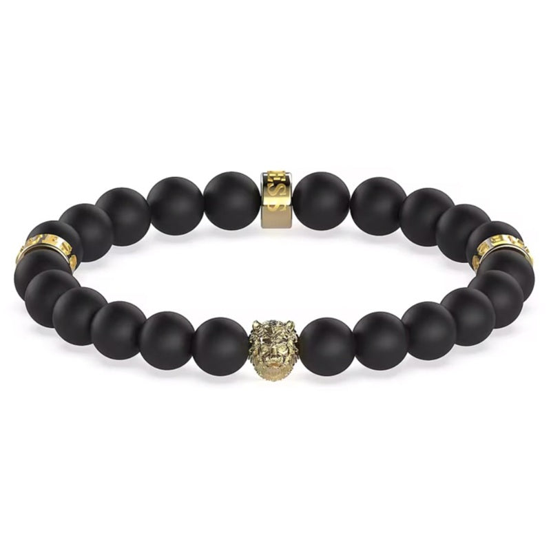 Bracciale da uomo in acciaio e pietra Guess JUMB01 303JW YG