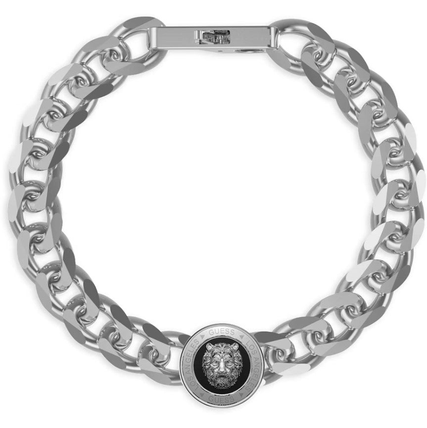 Bracciale da uomo in acciaio Guess JUMB01 309JW STBK