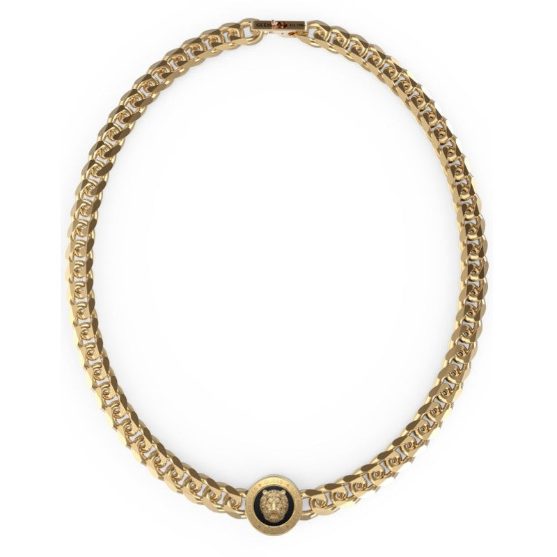 Collana da uomo in acciaio dorato Guess JUMN01 313JN YGBK