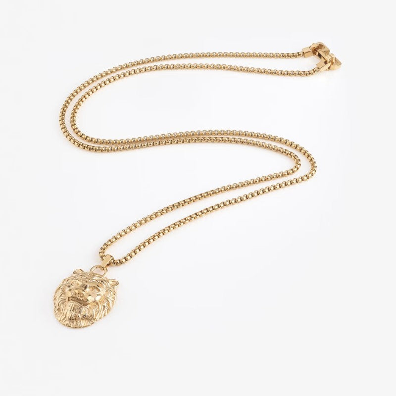 Collana da uomo in acciaio dorato Guess JUMN01 387JW YG