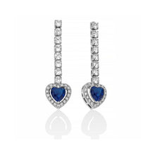 Load image into Gallery viewer, Kiara Basik Women&#39;s Earrings With Heart Pendant KERD2053B
