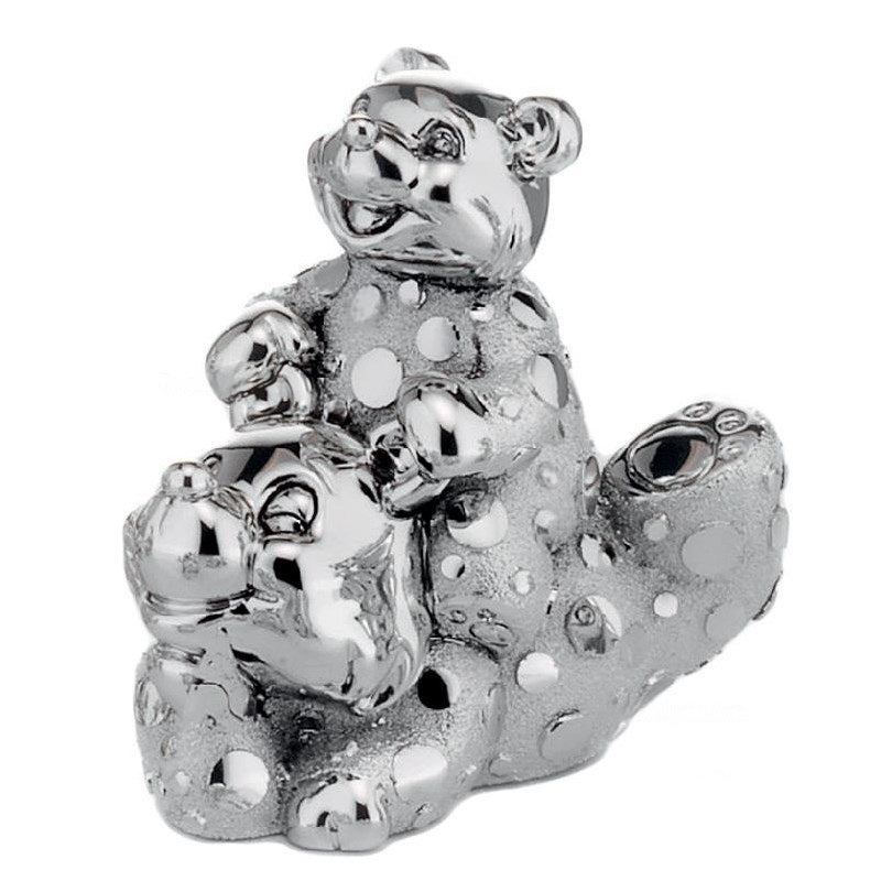 Sculpture Bear with cub Moda silver MA1062/M