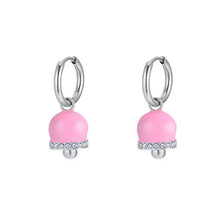 Load image into Gallery viewer, Luca Barra OK1258 women&#39;s steel earrings with bells
