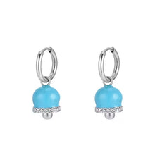 Load image into Gallery viewer, Luca Barra OK1259 women&#39;s steel earrings with bells
