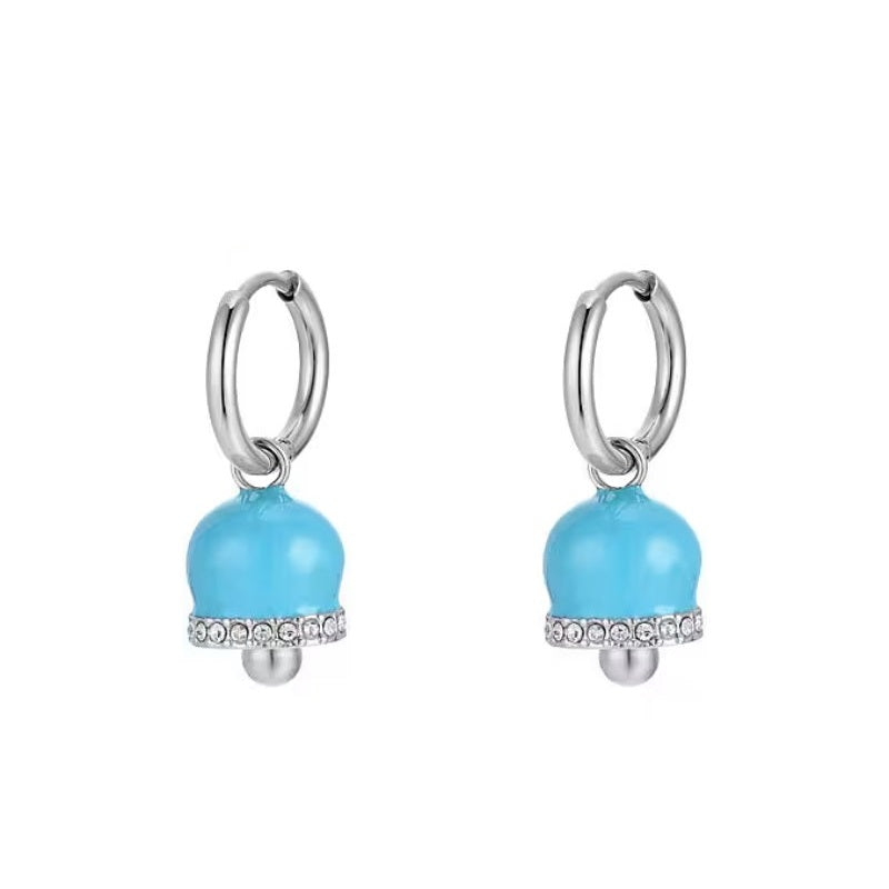 Luca Barra OK1259 women's steel earrings with bells