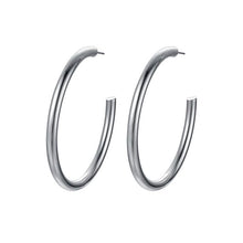 Load image into Gallery viewer, Luca Barra OK1270 women&#39;s steel circle earrings
