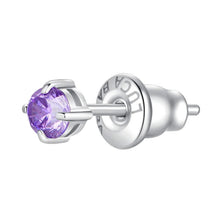 Load image into Gallery viewer, Mono orecchino donna in acciaio con zircone Luca Barra OK1443
