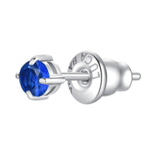Cargar imagen en el visor de la galería, Mono orecchino donna in acciaio con zircone Luca Barra OK1445
