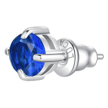 Cargar imagen en el visor de la galería, Mono orecchino donna in acciaio con zircone Luca Barra OK1448

